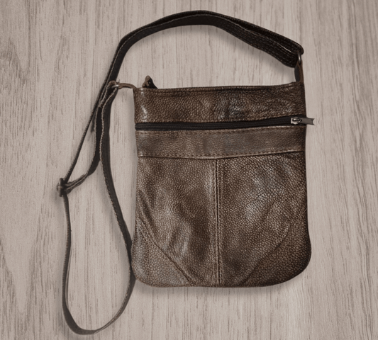 Leather Sling Bag Diesel Brown