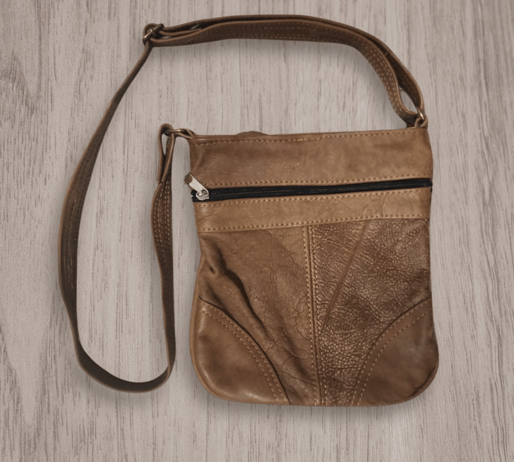 Leather Sling Bag Pecan