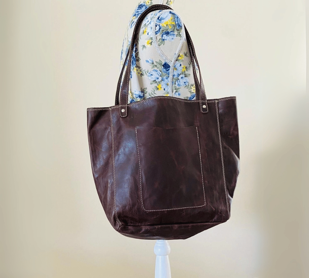 Leather Tote Bag Diesel Brown