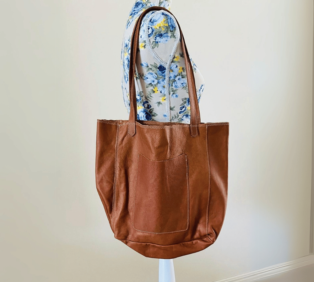 Leather Tote Bag Pecan